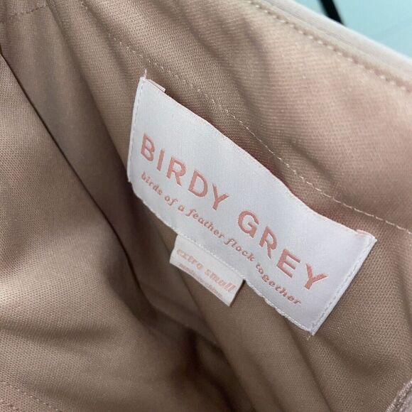 Birdy Grey Grace Taupe Chiffon Convertible Gown XS NWT - Picture 3 of 9